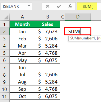 Using SUM Function 1