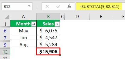 Using Subtotal Function 1-5