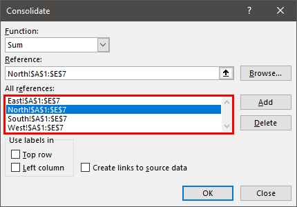 merge worksheet Step 8