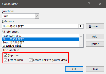 merge worksheet Step 9