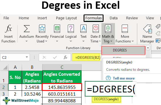 Degrees-in-Excel 