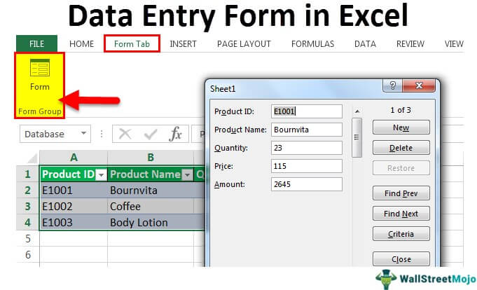 Excel Forms