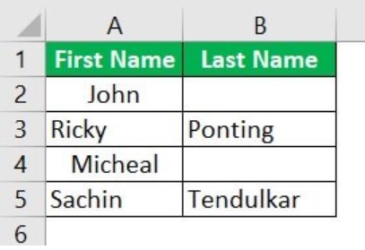 Merge Cells in Excel - Example 3 - Step 3