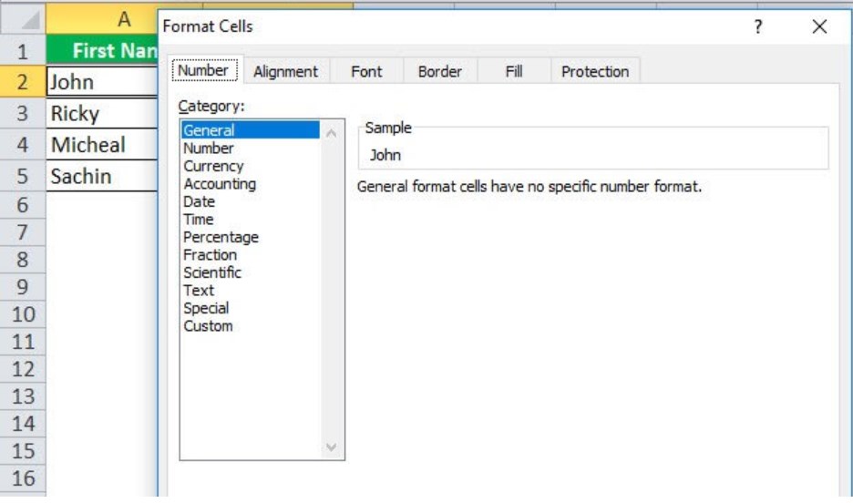 Merge Cells in Excel - Example 5 - Step 2