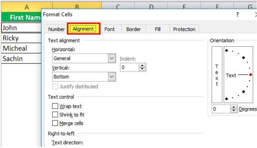 Merge Cells in Excel - Example 5 - Step 3