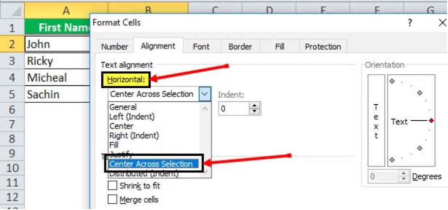 Merge Cells in Excel - Example 5 - Step 4