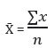 Mean Formula (population)