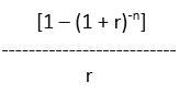 Annuity Factor Formula