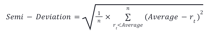 Semi-Deviation Formula