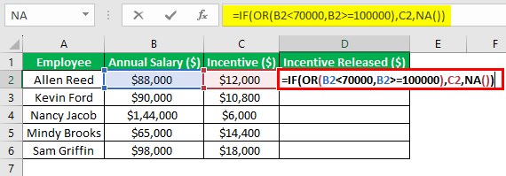 NA Excel - Example 1 - Step 1 - D2.jpg