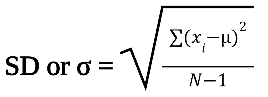 Standard Deviation Formula