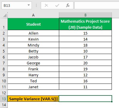 Var.S Excel Intro