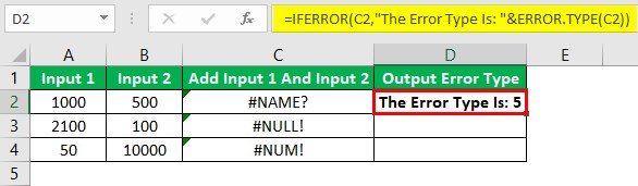 Error.Type Function - Example 3 - Step 1