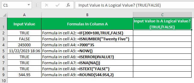 Islogical Function - Example 2