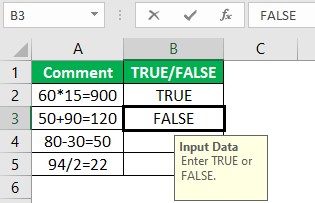 Example 3 - Step 5 - False