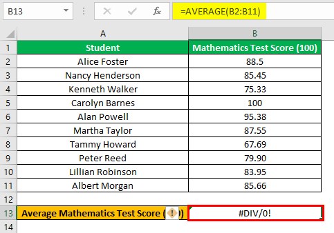 Example 3 - Div Error