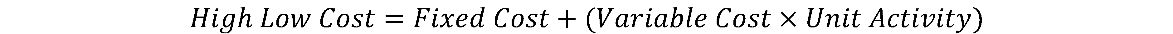 High-Low Method Calculation - Step 3