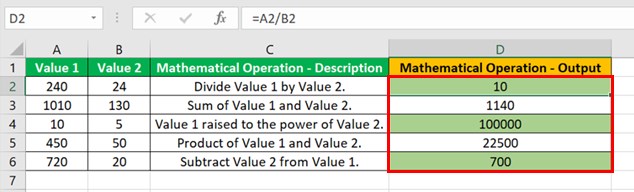 Isformula Function - Example 1 - Output