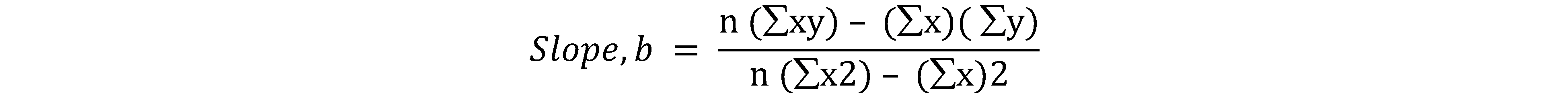 Regression Analysis Example Equation